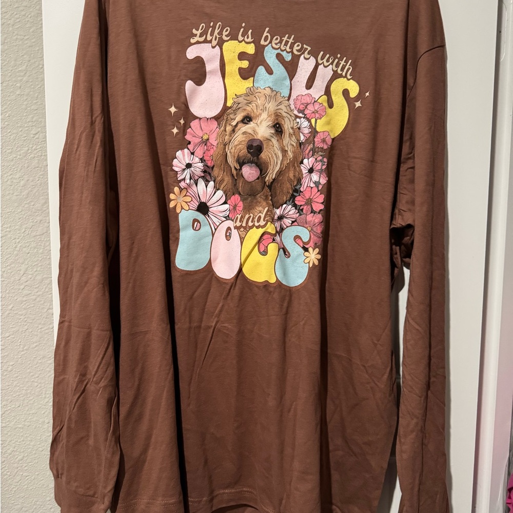 Jesus & Goldendoodles Long Sleeve Tee